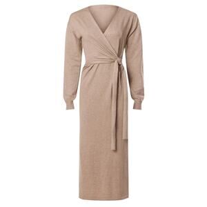 Modern Citizen Lenese Midi Dress in Beige, Size L
